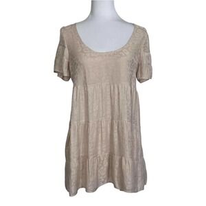 SHOW Me Your Mumu Dress Pink Leopard Print Babydoll‎ Size XS